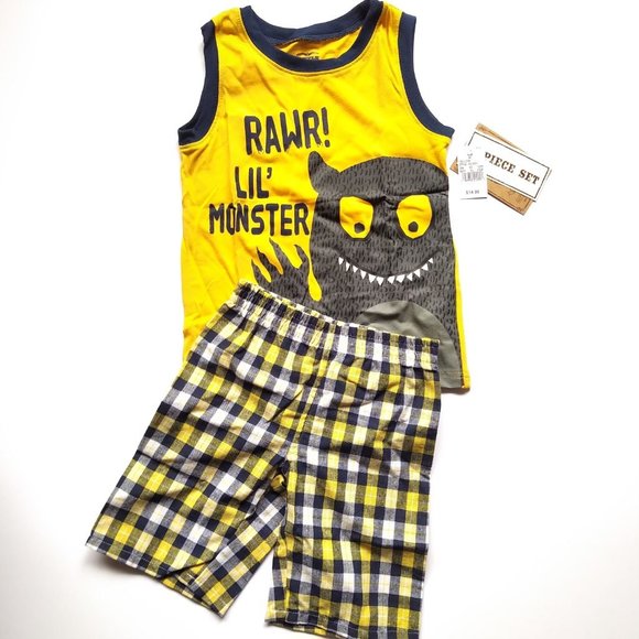 NEW Lil Monster Toddlers 2-Piece Set – Size 4T - Picture 1 of 6